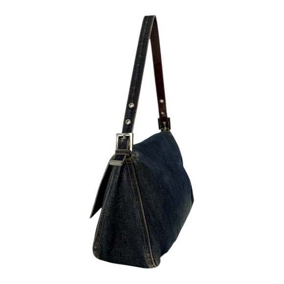 Fendi Denim Mamma Baguette Shoulder Bag - Picture 4 of 10